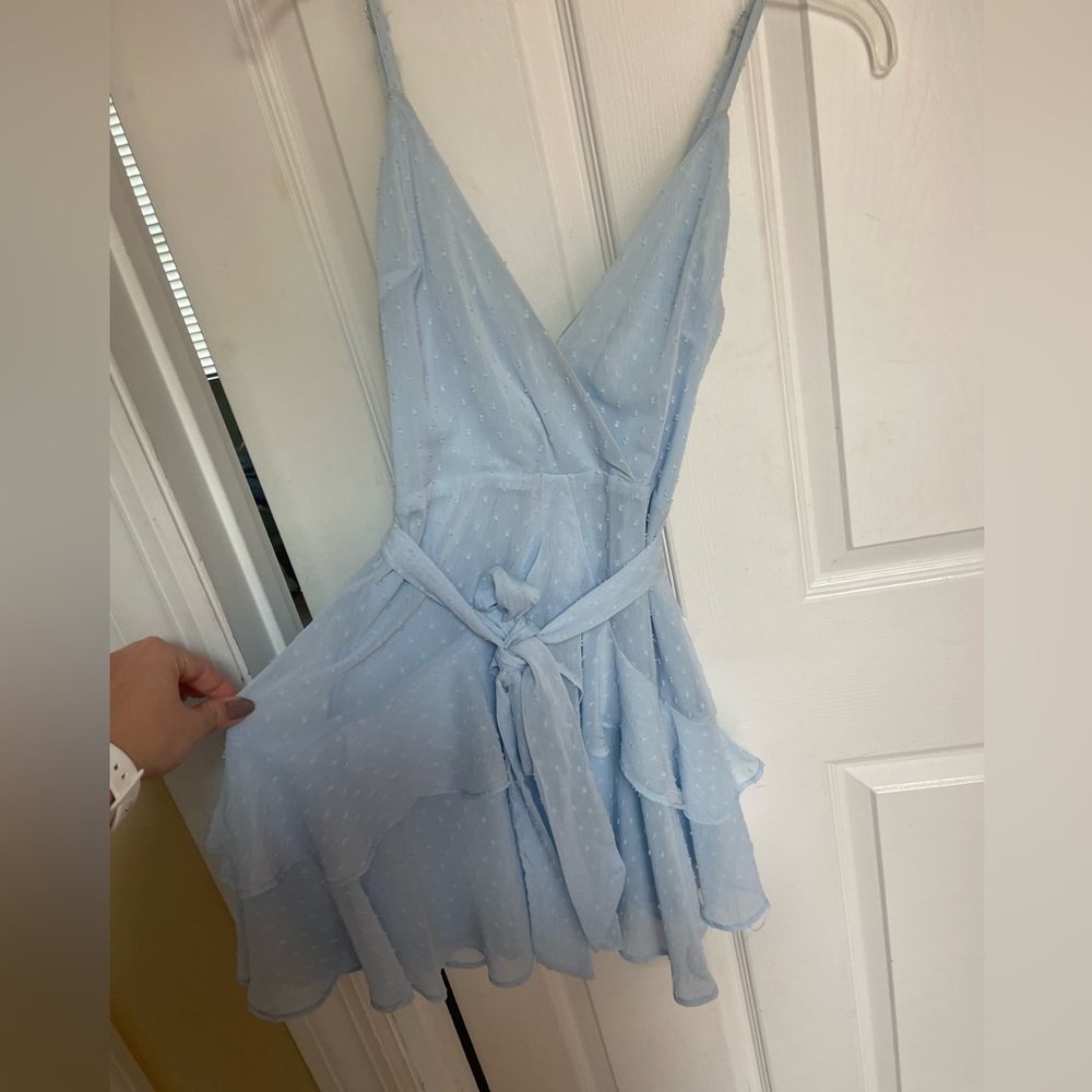 blue hello molly dress